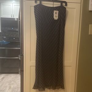 INC International Concepts Black and White Maxi Skirt